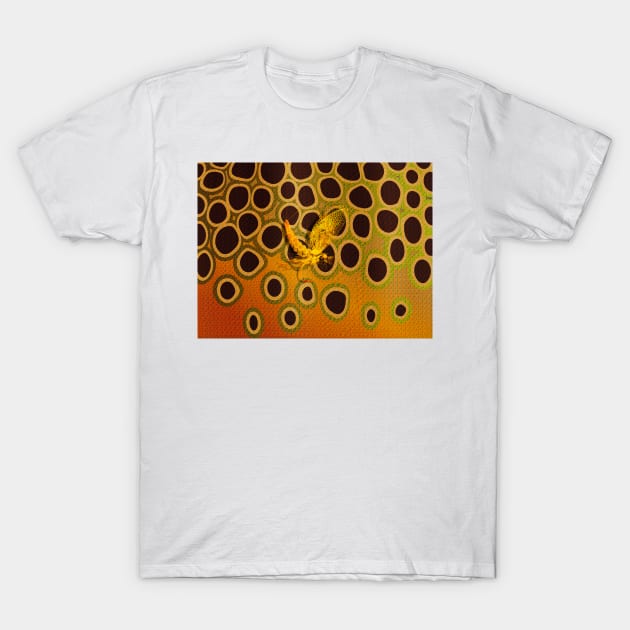 Trout Camo & The Mayfly T-Shirt by MikaelJenei